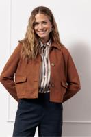Studio Anneloes Lennon Suedine Jacket 13112 Jackets 1300 Caramel