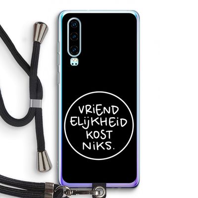 Vriendelijkheid: Huawei P30 Transparant Hoesje met koord