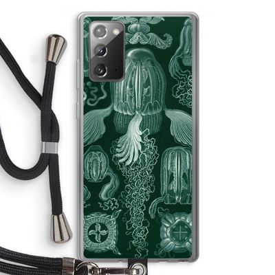 Haeckel Cubomedusae: Samsung Galaxy Note 20 / Note 20 5G Transparant Hoesje met koord