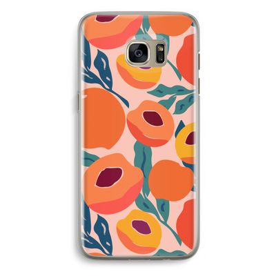 Perzik: Samsung Galaxy S7 Edge Transparant Hoesje