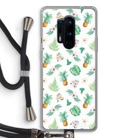 Ananas bladeren: OnePlus 8 Pro Transparant Hoesje met koord