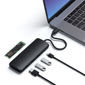 Satechi ST-UCHSEK laptop dock & poortreplicator Bedraad USB 3.2 Gen 2 (3.1 Gen 2) Type-A Zwart