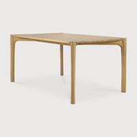 Ethnicraft Eettafel 'PI' Geolied Eikenhout, 180 x 90cm