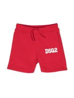 DSQUARED2 KIDS short de sport à logo imprimé - Rouge