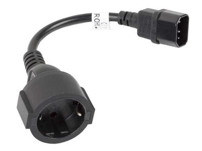 Lanberg CA-C14E-10CC-0018-BK electriciteitssnoer Zwart C14 stekker