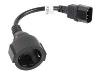 Lanberg CA-C14E-10CC-0018-BK electriciteitssnoer Zwart C14 stekker