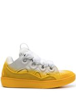 Lanvin baskets Curb à effet taches de peinture - Jaune