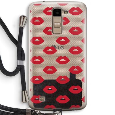 Lips: LG K10 (2016) Transparant Hoesje met koord