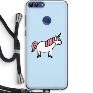 Eenhoorn: Huawei P Smart (2018) Transparant Hoesje met koord