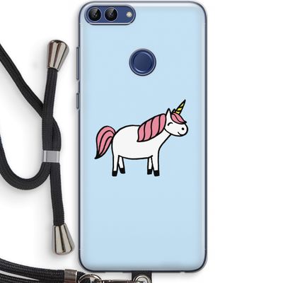 Eenhoorn: Huawei P Smart (2018) Transparant Hoesje met koord