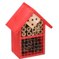 Lifetime Garden Insectenhotel - rood - 16 x 19 cm - Bijenhuis - hout