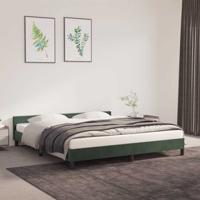 Bedframe zonder matras 160x200 cm fluweel donkergroen