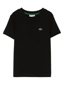 Lacoste Kids t-shirt en coton à appliqué logo - Noir