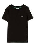 Lacoste Kids t-shirt en coton à appliqué logo - Noir - thumbnail