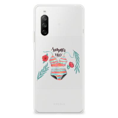 Sony Xperia 10 III Telefoonhoesje met Naam Boho Summer Sony Xperia 10 III Telefoonhoesje met Naam Boho Summer