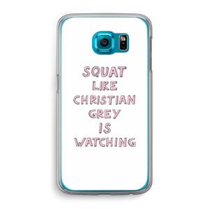 Christian Grey: Samsung Galaxy S6 Transparant Hoesje