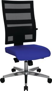 Topstar Bureaudraaistoel | met puntsynchroontechniek | zwart/blauw 450-550 mm | zonder armleuningen draagvermogen 110 kg | 1 stuk - 9590 T380 9590