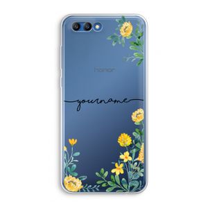 Gele bloemen: Honor 10 Transparant Hoesje