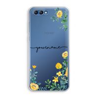 Gele bloemen: Honor 10 Transparant Hoesje