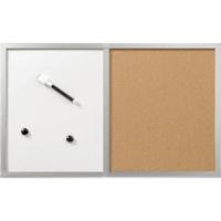 Herlitz 10685394 10685394 Magneettafel, Whiteboard (b x h) 600 mm x 400 mm Zilver, Kurk