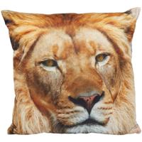 Sierkussen - met print - leeuw - 40 x 40 cm - dierenkussen Sierkussen - met print - leeuw - 40 x 40 cm - dierenkussen