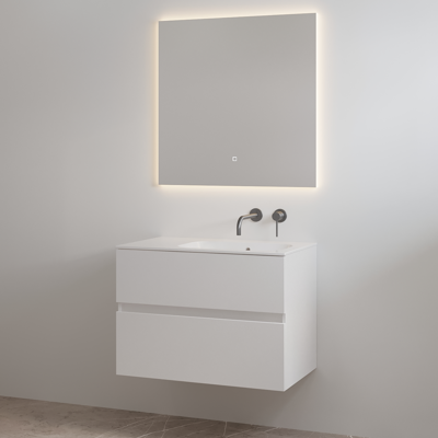 Badmeubelset zonder Kraangat Best Design Splash 80 cm Glans Wit