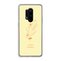 No rain no flowers: OnePlus 8 Pro Transparant Hoesje