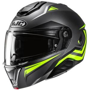 HJC i91 Tricus, Systeemhelm, Mat geel Grijs