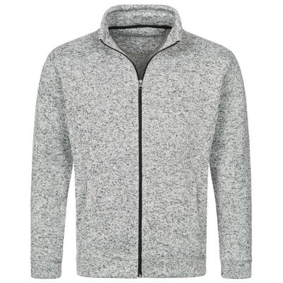 Fleece outdoor vest premium licht grijs voor heren