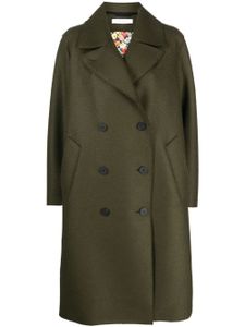 Harris Wharf London manteau en laine vierge Sailor à boutonnière croisée - Vert