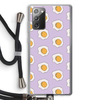 Bacon to my eggs #1: Samsung Galaxy Note 20 / Note 20 5G Transparant Hoesje met koord