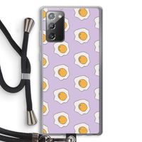 Bacon to my eggs #1: Samsung Galaxy Note 20 / Note 20 5G Transparant Hoesje met koord