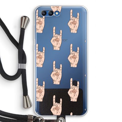 Rock: Honor 10 Transparant Hoesje met koord