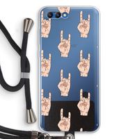 Rock: Honor 10 Transparant Hoesje met koord