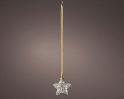 Micro LED ster binnen L6.5-W20-H20cm clear/warm white - Lumineo