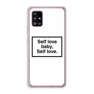 Self love: Samsung Galaxy A51 5G Transparant Hoesje