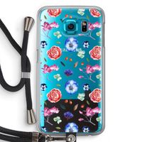 Bloemetjes: Samsung Galaxy S6 Transparant Hoesje met koord Bloemetjes: Samsung Galaxy S6 Transparant Hoesje met koord