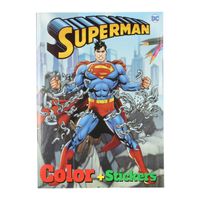 Boek Specials Nederland BV Bros Color Kleurboek Superman met Stickers