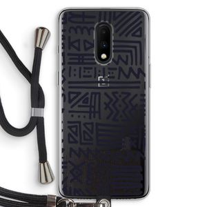 Marrakech print: OnePlus 7 Transparant Hoesje met koord