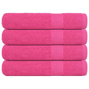 VidaXL Handdoeken 4 st 100x200 cm 360 g/m² 100% katoen roze