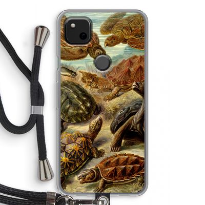 Haeckel Chelonia: Pixel 4a Transparant Hoesje met koord