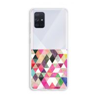 Gekleurde driehoekjes: Galaxy A71 Transparant Hoesje