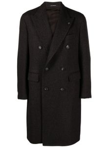 Tagliatore manteau croisé à motif de chevrons - Noir