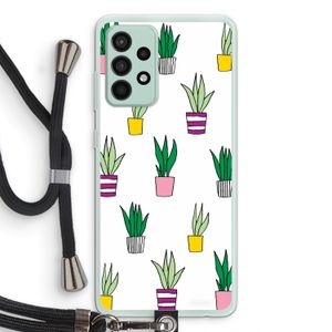 Sanseveria: Samsung Galaxy A52s 5G Transparant Hoesje met koord