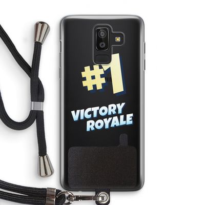 Victory Royale: Samsung Galaxy J8 (2018) Transparant Hoesje met koord