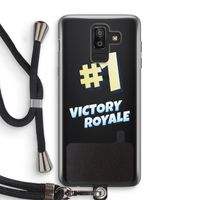 Victory Royale: Samsung Galaxy J8 (2018) Transparant Hoesje met koord