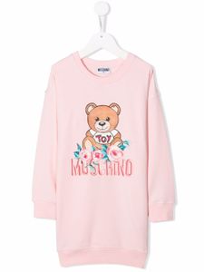 Moschino Kids robe-pull à imprimé ourson - Rose