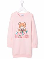 Moschino Kids robe-pull à imprimé ourson - Rose - thumbnail