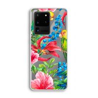 Papegaaien: Samsung Galaxy S20 Ultra Transparant Hoesje
