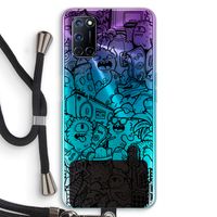 Vexx Black City : Oppo A92 Transparant Hoesje met koord